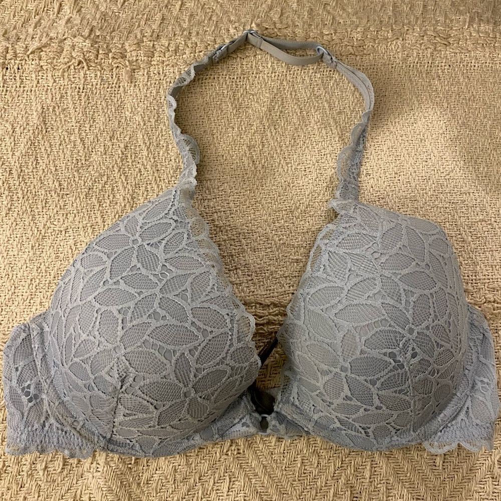 Aerie Baby Blue Halter Bra Size: 32C